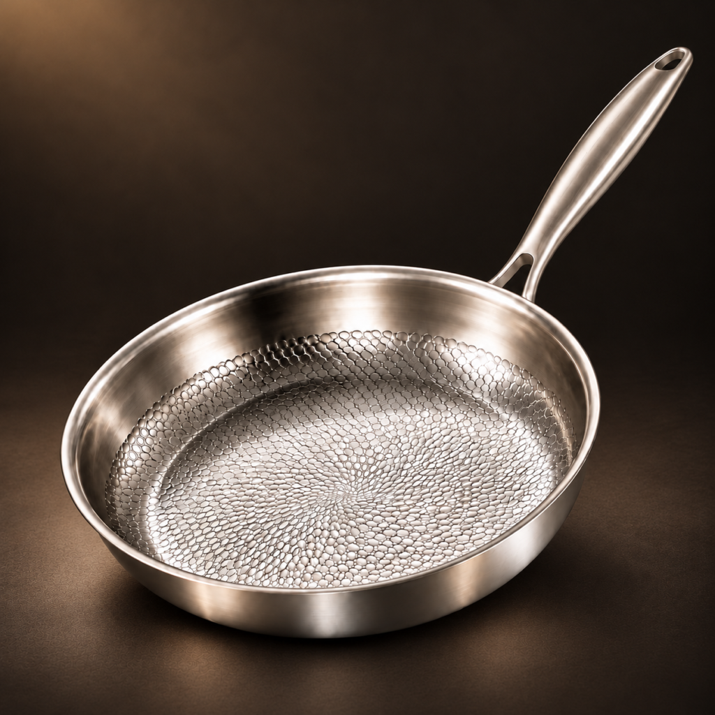 Hammered Titanium Frying Pan